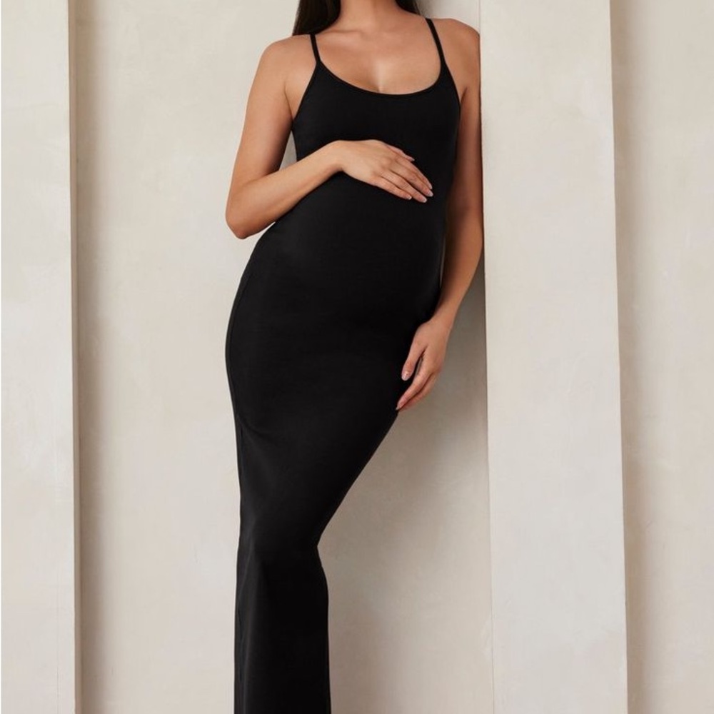 Bumpsuit Sculpting Rib Maxi Dress